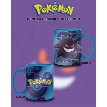 Pokemon Gengar Coffee Mug - Perfect Gift for Fans