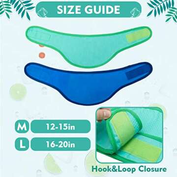 Instant Cooling Bandana for Dogs - 2 Pack Ice Dog Bandanas, Breathable Dog Cooling Vest, Dog Collars...