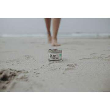 SKINNY & CO. Clarifying Cleansing Balm and Makeup Remover - For Oily/Sensitive Skin, Coconut Oil and Essential Oils, Moisturizing, Unclogs Pores, Eczema Relief, No Preservatives or Additives, 2 oz.