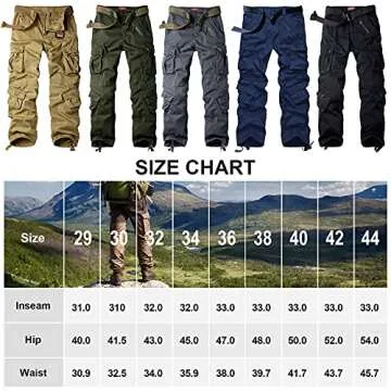 Men's BDU Casual Military Pants, Tactical Wild Army Combat ACU Rip Stop Camo Cargo Work Pants Trousers with 8 Pockets #7533 Black 32