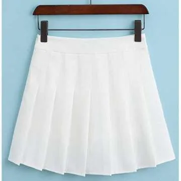 TONCHENGSD Women's High Waist Pleated Mini Skirt Skater Tennis Skirt