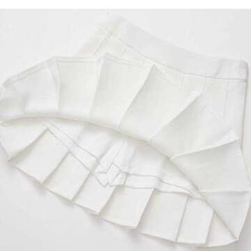 TONCHENGSD Women's High Waist Pleated Mini Skirt Skater Tennis Skirt