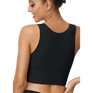 Comfortable High Neck Sports Bra for Women - Full Support