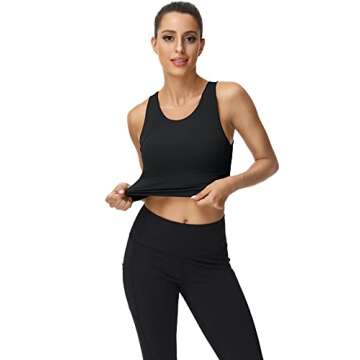 Comfortable High Neck Sports Bra for Women - Full Support