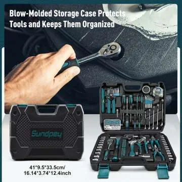 Sundpey 281-PC Home Tool Kit - Essential Repair Tools