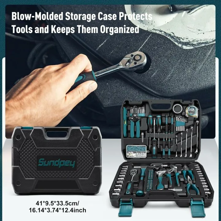 Sundpey 281-PC Home Tool Kit - Essential Repair Tools