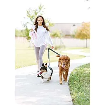 Cajun Reflective Double Dog Leash - Adjustable & Tangle-Free