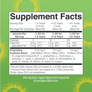 MaryRuth Organics Liquid Probiotic for Digestive Health