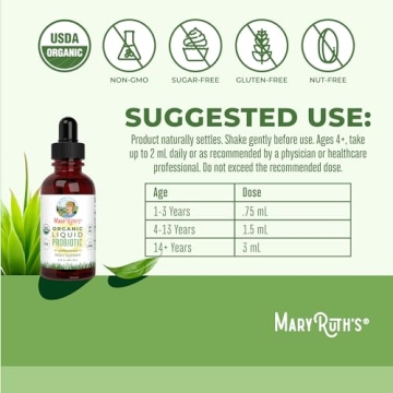 MaryRuth Organics Liquid Probiotic for Digestive Health