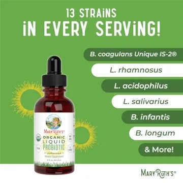 MaryRuth Organics Liquid Probiotic for Digestive Health
