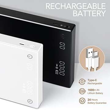 Precision TIMEMORE Coffee Scale with Timer and 0.1g Accuracy