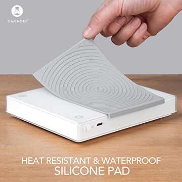 Precision TIMEMORE Coffee Scale with Timer and 0.1g Accuracy