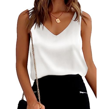 Ekouaer Women's Satin Camisole - Stylish, Versatile Top