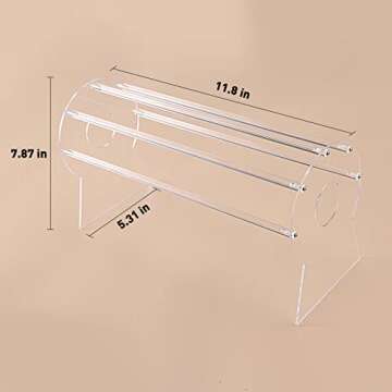 Ausalivan Acrylic Headband Holder Organizer,Headband Storage Display Stand,Disney Mickey and Minnie ...