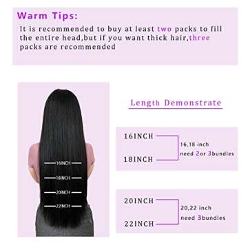 Clip In Hair Extensions Real Human Hair, Double Weft 90g 8pcs Thick Straight Remy Hair Clip Ins Exte...