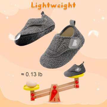 Cozy Indoor Outdoor Toddler Slippers Non-Slip Design