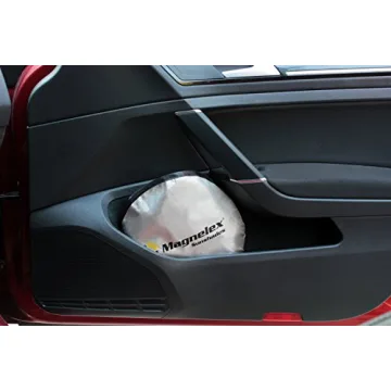 Magnelex Car Windshield Sunshade with Steering Wheel Cover
