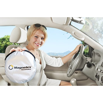 Magnelex Car Windshield Sunshade with Steering Wheel Cover