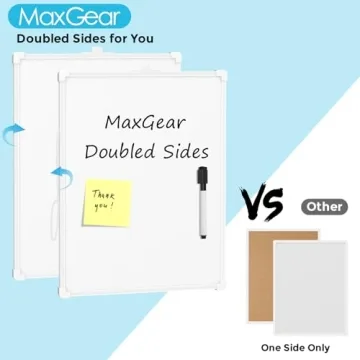 MaxGear Double-Sided Dry Erase Whiteboard - 14x11