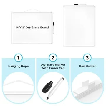 MaxGear Double-Sided Dry Erase Whiteboard - 14x11