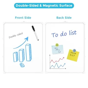 MaxGear Double-Sided Dry Erase Whiteboard - 14x11