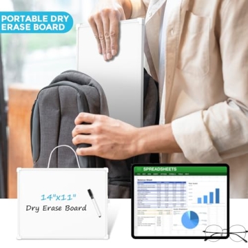 MaxGear Double-Sided Dry Erase Whiteboard - 14x11