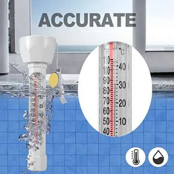 Kingsource Large Floating Pool Thermometer for Accurate Readings