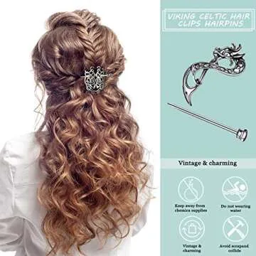 Celtic Knot Hairpins - Stylish Viking Hair Clips for Women