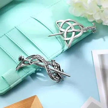 Celtic Knot Hairpins - Stylish Viking Hair Clips for Women