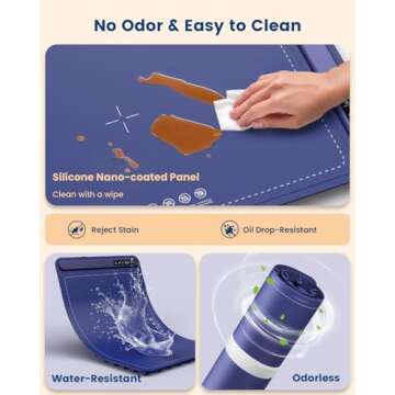 Electric Food Warming Mat with 4 Temperature Settings for Parties