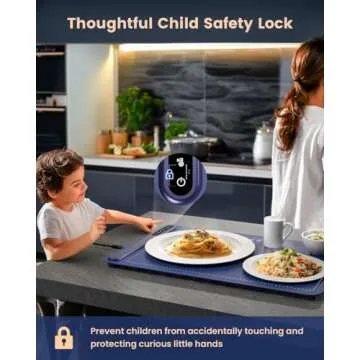 Electric Food Warming Mat with 4 Temperature Settings for Parties