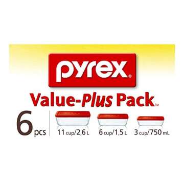 Pyrex Simply Store Glass Food Storage Container for Easy Meal Prep