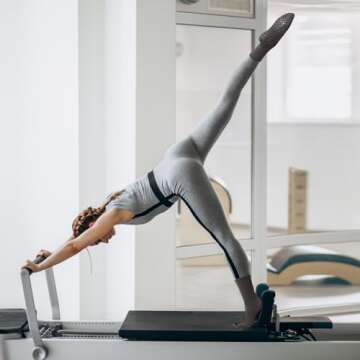 BLONGW Pilates Socks with Grips - Non-Slip Athletic Socks for All Workouts