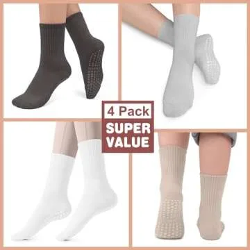 BLONGW Pilates Socks - Non-Slip Yoga Socks for Women