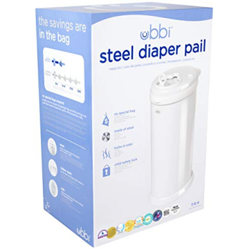 Ubbi Steel Odor Locking Diaper Pail - 13 Gallon Capacity