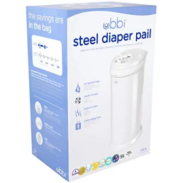 Ubbi Steel Odor Locking Diaper Pail - 13 Gallon Capacity