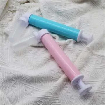 Rainmae Manual Airbrush for Decorating Cakes, DIY Baking Tools with 4pcs Cake Spray Tube for Kitchen DIY Baking Cake Cupcakes Cookies and Desserts Decorating Cake Icing Coloring Tool, Kitchen Supplies