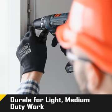 COOLJOB 12/60 Pairs Safety Work Gloves Pack Bulk with Grip PU Coating, 13 Gauge Seamless Knit Gloves with Polyurethane Dipped for Warehouse Working, Breathable Lightweight for Men Women, Black Xlarge