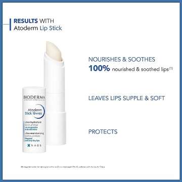 Bioderma - Atoderm - Lip Stick - Hydrating, Soothing and Renewing Lip Stick - for Dry Lips - net wt....