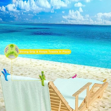 Durable Beach Chair Clips to Hold Your Towels Securely
