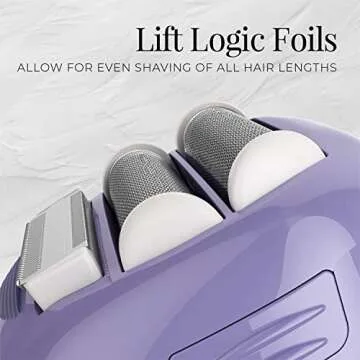 Remington Smooth & Silky Electric Shaver for Women, 4-Blade Performance