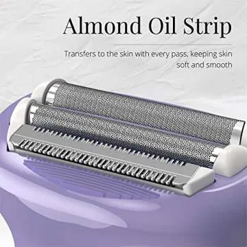 Remington Smooth & Silky Electric Shaver for Women, 4-Blade Performance