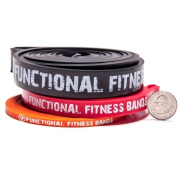 Functional Fitness Pull Up Assist Resistance Bands | Heavy Duty Loop Exercise Bands for Powerlifting...