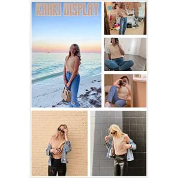 Lailezou Women's V-Neck Knit Sweater Vest in Vintage Argyle Pattern for Chic Fall Looks