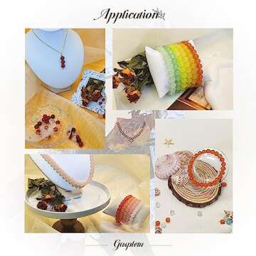 1200PCS Colorful Glass Beads for Jewelry Making Kit