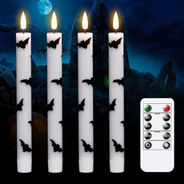 GenSwin Flameless Taper Candles - Remote Control & Timer Included
