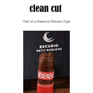 CIGARISM V-Cut Cigar Cutter with Leather Gift Case