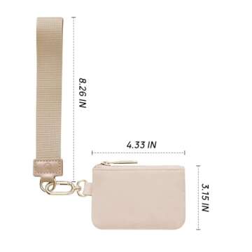 Mum's Memory Mini Zip Around Wristlet Wallet for Women Dual Pouch Wristlet Portable wallet Coin Purs...