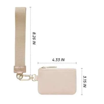 Mum's Memory Mini Zip Around Wristlet Wallet for Women Dual Pouch Wristlet Portable wallet Coin Purs...