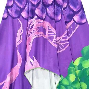 Purple Dragon Mal Fancy Costume for Kids